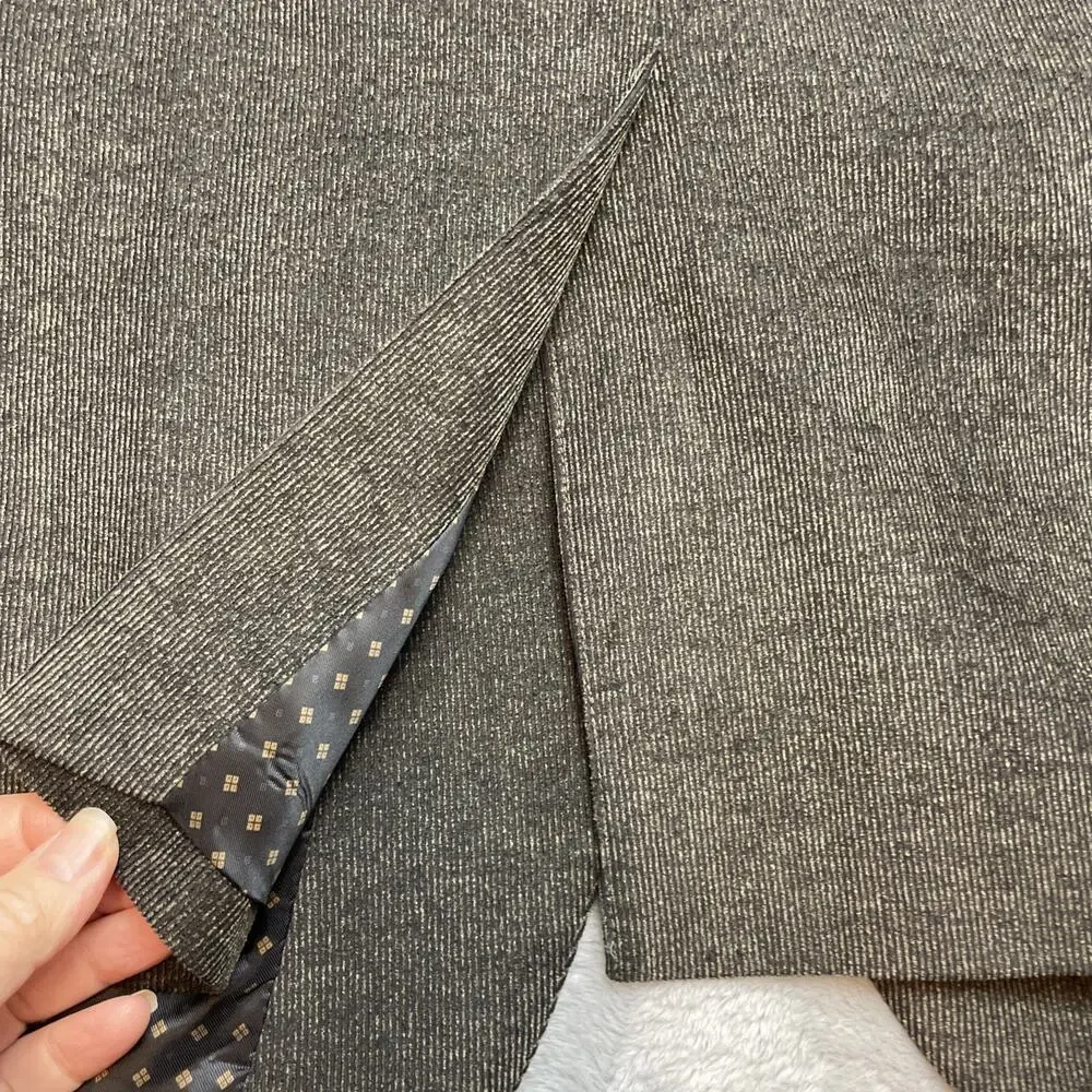 Chaps Blazer Sport Coat Mens 50R Greenish Brown Cotton Elbow Patch 2 Button Vent